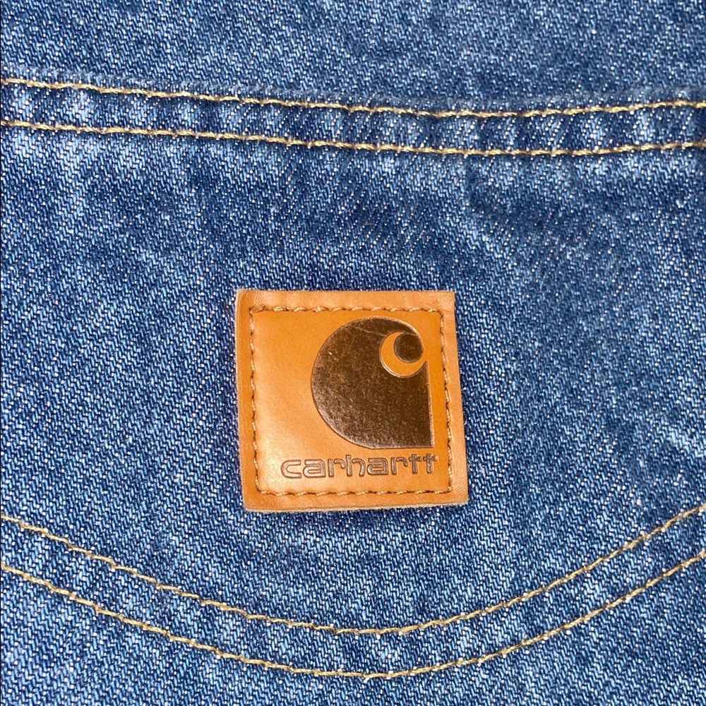 Carhartt Men's Relaxed Fit Denim Jeans 52x32 - Picture 2 of 5